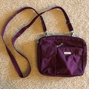 Purple travel crossbody bag